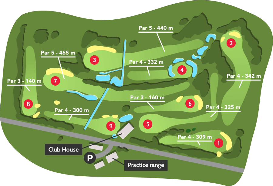Spring summer golf course - Golf de barthe